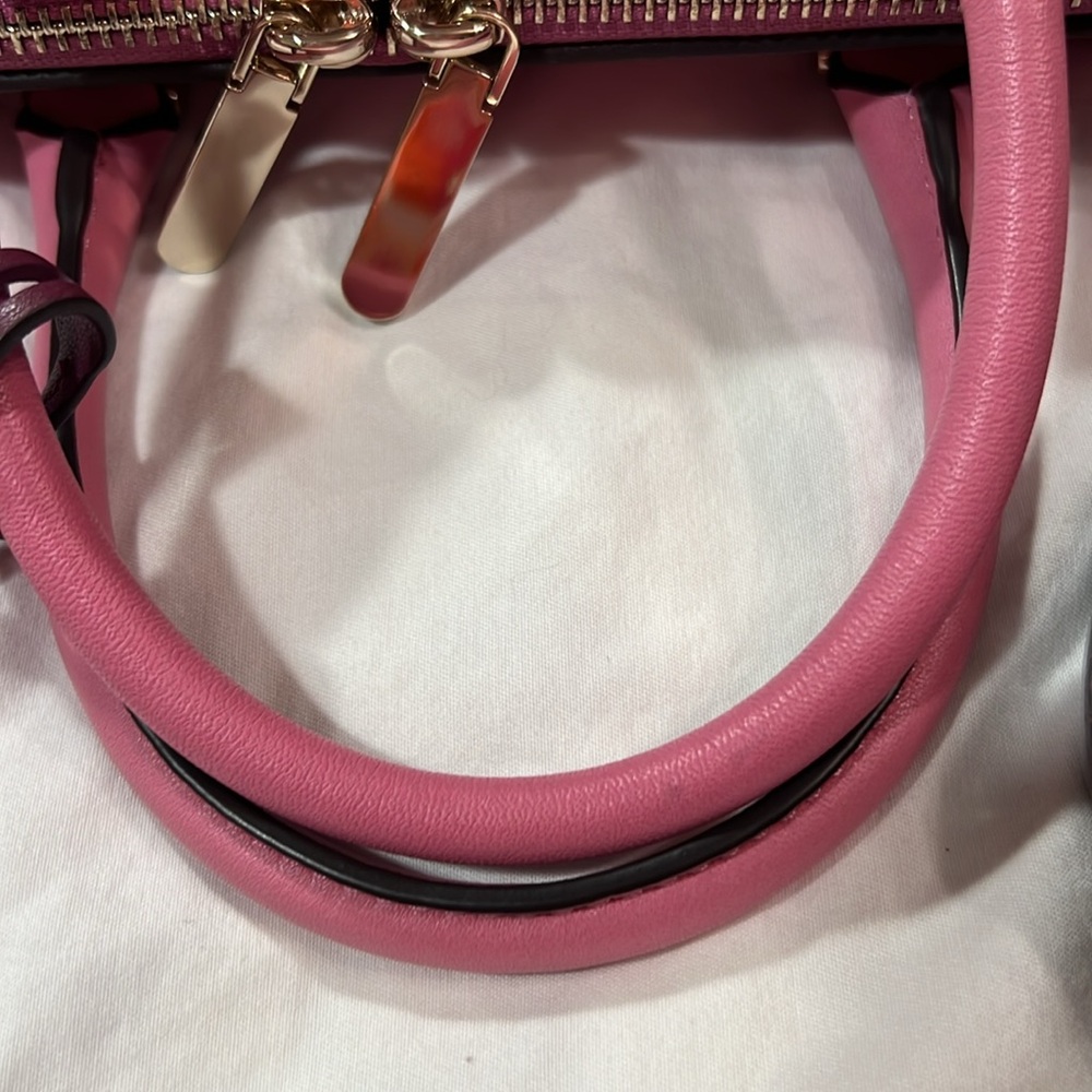 kate spade Hot Pink Satchel Crossbody with Dark Red Tag - Picture 9 of 11